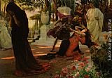 Antoine Paintings - The Death of Messalina by Georges Antoine Rochegrosse